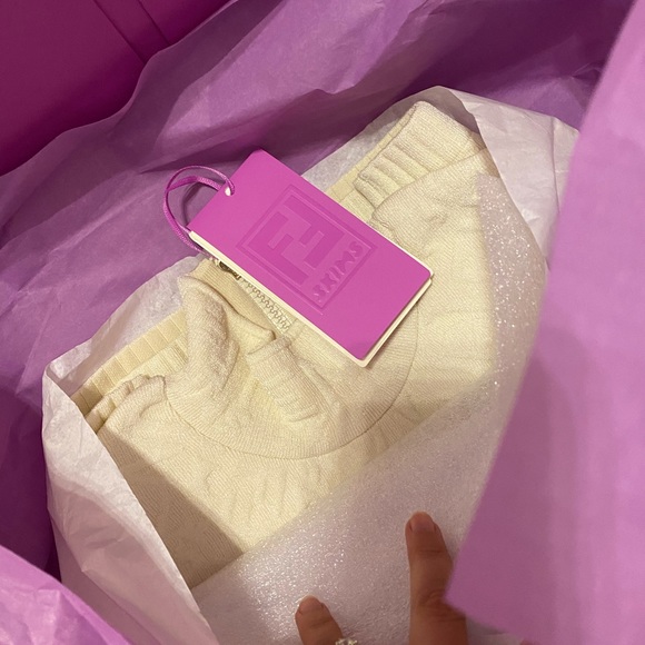 SKIMS FENDI EMBOSSED SHORT SLEEVE DRESS - Picture 6 of 11